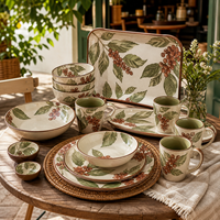 Collection de vaisselle en mélamine de couleur unie, empilable, pour buffet, restauration, maison, vente en gros, ensemble de vaisselle en mélamine