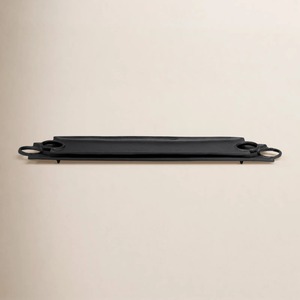 Rectangular Metal Storage Tray Single Compartment <b>Wall</b> Mounted Minimalist Design Durable Painted Finish - Product Image 1