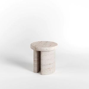 Wholesale Price Modern Travertine <b>Stool</b> <b>Table</b> Round Stone Accent Furniture For Living Room Bedroom Hotel Decor Export Set Sale - Product Image 1