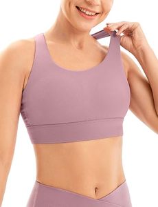 Women Support Sports Bra for Running Gym and Yoga <b>Strappy</b> Workout <b>Top</b> Removable Padding Soft Breathable Activewear - Product Image 2