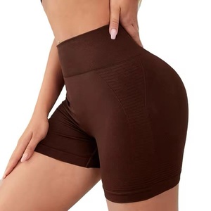 Mid Waist Casual Solid Woolen Knitted Pocket <b>Sports</b> <b>Shorts</b> <b>Men</b> Breathable Gym Compression Seamless Yoga <b>Shorts</b> - Product Image 2
