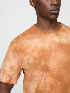 Premium Mens <b>Tie</b> Dye Cotton T Shirt Short Sleeve O <b>Neck</b> Regular Fit Casual Jersey Knitted Orange Patterned Streetwear Fashion To - Product Image 3
