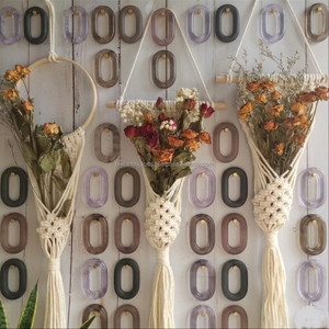 Eslabones de Cadena de Resina Transparente Coloridos para Decoración de Paredes, Proyectos de Bricolaje, Decoración Moderna Removible para Interiores del Hogar - Product Image 1