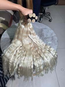 Cheveux vierges vietnamiens en vrac, sans nœuds, naturels, noirs, bouclés fins, qualité bébé, vente en gros - Product Image 3