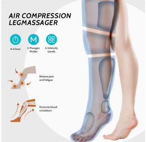 <b>Leg</b> Air Compression Massager 6-Chamber Remote Sports Recovery Circulation Relief CE OEM ODM AS ALL STAR - Product Image 6