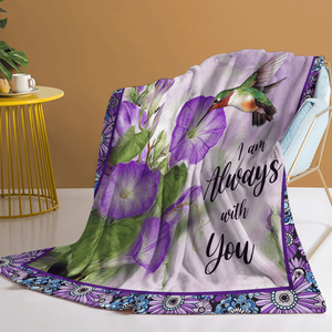 Coperta in Flanella con Motivo a Fiori a Trombetta e Foglie Verdi, Super Morbida e Leggera 5kg per Divano, Ufficio, Letto, Viaggio - Design Scenico Multifunzionale - Product Image 1