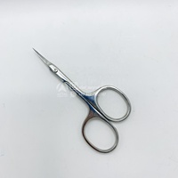 Ciseaux à cuticules professionnels russes Staleks en acier inoxydable, droits, tranchants, durables, pour droitiers, pour le nail art, élimination facile des cuticules.