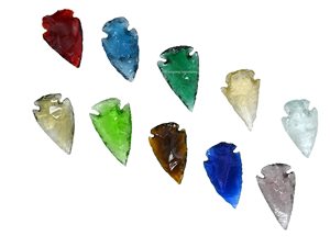 Puntas de flecha de piedras preciosas pulidas de colores surtidos, puntas de cristal natural para Feng Shui, arte coleccionable y decoración. - Product Image 2
