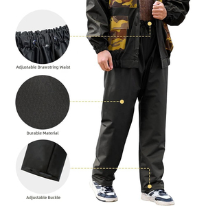 Rain Suit High Performance Waterproof Rainwear Jacket Pants Set OEM Wholesale Supply - Product Image 4