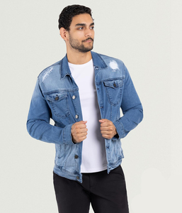 Chaqueta vaquera de mezclilla elegante al por mayor para hombre, chaqueta vaquera cálida de invierno con personalización, chaqueta vaquera de mezclilla de última tendencia para hombre - Product Image 3