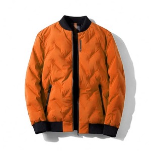 Wholesale Custom Windbreaker Ripstop Hooded Padded Quilted Puffer <b>Down</b> Jacket For Men Outdoor Jacket - Product Image 3