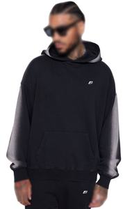 เสื้อฮู้ดผู้ชายสไตล์ใหม่ขายดี ดีไซน์โดดเด่น ผ้าคอตตอน/โพลีเอสเตอร์ 100% ย้อมสีเรียบ แห้งเร็ว ระบายอากาศดี บริการ OEM - Product Image 5