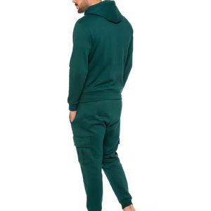 Chándal Deportivo Unisex de Alta Calidad, Ecológico, con Capucha, Forro Polar, Resistente al Viento, Logotipo Personalizado en la Parte Delantera, Transpirable, 100% Algodón - Product Image 4