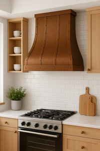 Campana Extractora de Pared de Cobre Puro de Alta Calidad con Diseño Martillado y Personalizado - Product Image 5