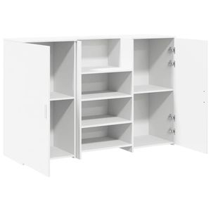 Mostrador de Recepción Grande de Madera Sintética Blanca - Product Image 6