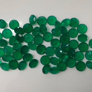 Ónix Verde Natural de 8MM, Corte Brillante Redondo, Gema Suelta de la Mejor Calidad para Joyería, Gemas de Red Mountain - Product Image 3