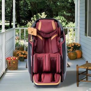 Fauteuils de massage intelligents à double moteur avec châle chauffant, rail SL, zéro gravité, rouleaux pour les jambes et les pieds, et commande vocale IA - Product Image 2