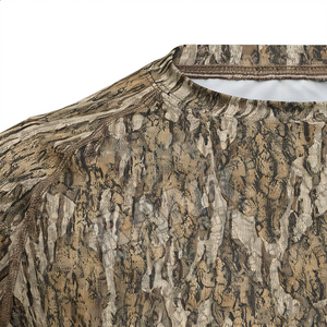 T-shirt camouflage respirant pour homme, 100 % coton, col rond, pour la randonnée, la chasse et l'entraînement - Product Image 3