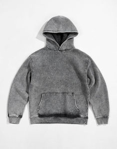 Sweat-shirt à capuche personnalisé, coupe classique, couleur unie, poche avant, vêtement décontracté pour l'automne, tricoté en French Terry, 100% coton - Product Image 6