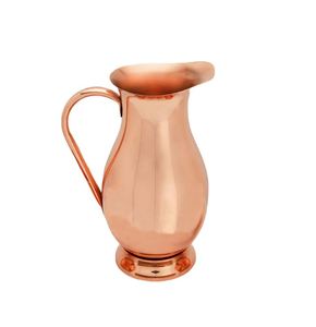 Ensemble de carafes en cuivre pour des moments festifs élégants à la table, service d'eau en métal avec verres, durable, réutilisable, pour la cuisine. - Product Image 1