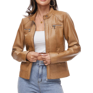 2026 Latest Design Fashion <b>Leather</b> Jacket For Women <b>Top</b> <b>High</b> Quality Winter Wear Genuine <b>Leather</b> Women Jackets - Product Image 6