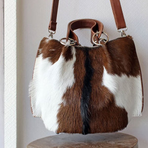 Sacs à main en cuir de vachette pour femmes, design tendance, prix bas, grande capacité, sac à main en cuir de vachette véritable pour femmes - Product Image 2
