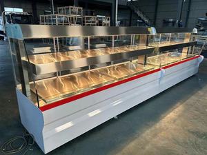 Gabinete Calentador de Alimentos Comercial de Acero Inoxidable de Pie, Capacidad de 200L, Control de Temperatura Manual, para Pollo Asado y Ahumado - Product Image 6