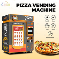 Máquina Expendedora de aperitivos y pizzas alimentada por robot para interior/exterior totalmente automática personalizable que acepta tarjeta/moneda/Código QR pago SDK