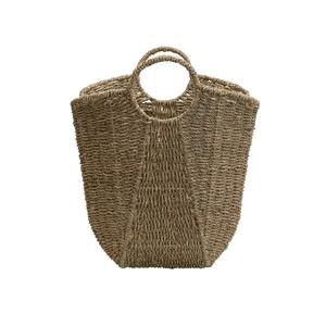 Cesta de algas marinas naturales con borde tipo hamaca, cesta de almacenamiento hecha a mano, venta al por mayor, ecológica, hecha en Vietnam - Product Image 4