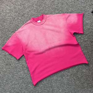 Camisetas de Alta Calidad de 350 Gsm, Estilo Desgastado, Holgadas, con Hombros Caídos, Lisas, para Personalizar con Logotipo, Camisetas para Hombre - Product Image 1