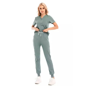 Tenues médicales élégantes pour femmes, en tricot respirant et extensible, pour médecins et infirmières, uniformes d'hôpital - Product Image 2