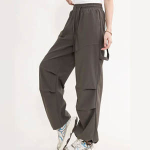 Haute qualité femmes décontracté Caro pantalon taille moyenne plat avant coton tissu Anti-boulochage pour la saison de printemps en gros disponible - Product Image 5