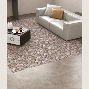 Azulejos de Porcelana con Diseño Tallado, 600X600MM 24X24, Azulejos de Cerámica Vitrificados Premium para Decoración Interior Moderna - Product Image 1