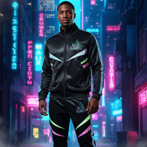 Ensemble de survêtement compressif en tissu recyclé écologique pour hommes, vêtements de sport durables, ensemble de gym de haute qualité, vêtements personnalisés avec logo - Product Image 6