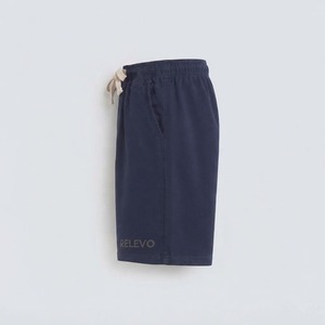 Shorts Bermuda Homme Couleur Unie Taille Élastique Taille Mi-Haute Décontracté Tissé Avec Poches Logo sur la Jambe Droite - Product Image 3