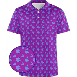 Camisetas de Golf con Logotipo Personalizado de Alta Calidad, Camisetas Polo con Botones y Estampado Personalizado de Poliéster y Spandex de Alta Elasticidad - Product Image 3