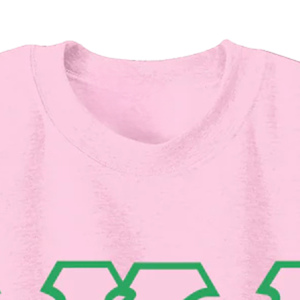 Sudadera Rosa con Cuello Redondo y 3 Letras Griegas AKA, Sudadera Informal de Manga Larga con Bordado AKA para Mujer - Product Image 3