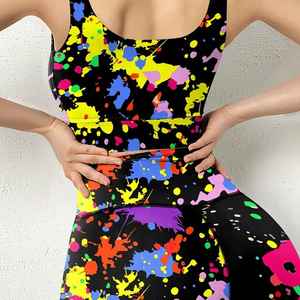 Conjuntos de Yoga para Mujer de Alta Calidad y Secado Rápido, con Impresión por Sublimación, Cintura Alta, Logotipo y Diseño Personalizados - Product Image 6