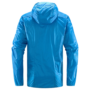 <b>Men's</b> <b>Blue</b> Hooded Waterproof Windbreaker Jacket Lightweight Zip-Up Sporty Stand Collar Outdoor Running Hiking Coat - Product Image 2