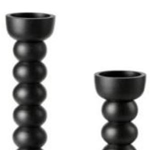 Porte-bougie en aluminium moulé finition noir mat, support décoratif en métal pour bougies, fait main et personnalisable, idéal pour la décoration intérieure - Vente chaude - Product Image 4