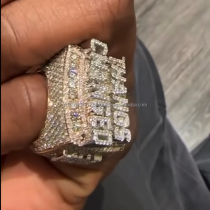 High Quality Vvs Diamond <b>Ring</b> 14k Rose Gold Diamond <b>Ring</b> GRA Certified Diamond 925 Sterling <b>Silver</b> Hip Hop <b>Ring</b> for <b>Men</b> - Product Image 5