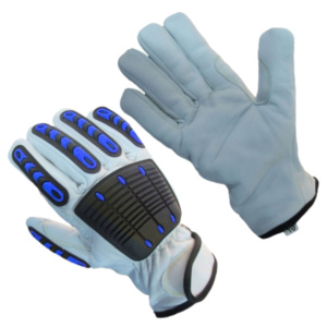 ถุงมือหนังแพะเกรดหนัก ทนทานต่อการเสียดสี ป้องกันส่วนบุคคล ถุงมือฉีด TPR สำหรับงานช่าง - Product Image 5