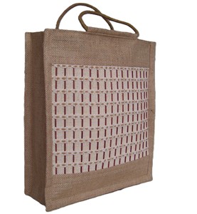 Sac de courses en jute écologique, sac de courses en bambou, sac fourre-tout en jute naturel, sac d'épicerie réutilisable en jute - Product Image 6