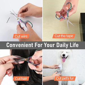 Tijeras de Bordado Personalizadas con Recubrimiento de Titanio Arcoíris, Hojas de Acero Inoxidable Duraderas, Borde Liso, Punta Afilada - Product Image 5