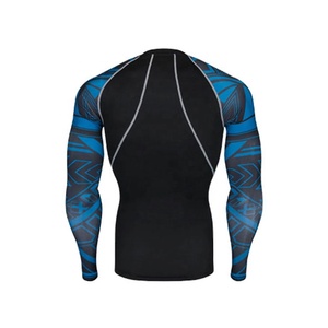 เสื้อแรชการ์ดแขนยาวสำหรับผู้ชาย,เสื้อรัชการ์ดรัดรูป BJJ MMA - Product Image 2