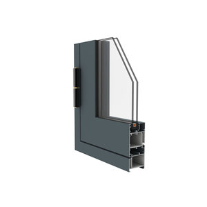 Système de porte en aluminium multi-chambres GM55 européen insonorisé et à isolation thermique 6063 T5 pour entrée de luxe - Product Image 1