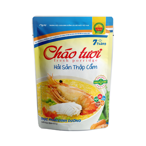 Porridge de fruits de mer mélangés frais sans conservateurs MRE Congee asiatique ISO HACCP Sachet en poche rétractable Fabricant vietnamien directement - Product Image 5