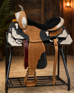 Premium Genuine Leather Jumping Dressage Horse Saddle English Riding Handcrafted Close Contact <b>Equestrian</b> Customized Wood Tree - Product Image 3