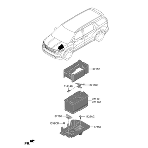คาร์นิวัล แบตเตอรี่ใหม่ 37180R0000 - Product Image 2