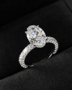 Diamante Cultivado en Laboratorio Marquise de Alta Calidad, Oro Amarillo/Rosa/Blanco de 14/18 Quilates, Certificado IGI, Diseño Elegante para la Vida Diaria, Bodas y Fiestas - Product Image 1